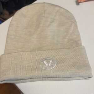 Lululemon Cream Knit Beanie